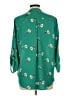 Lush 100% Polyester Green 3/4 Sleeve Blouse Size L - photo 2