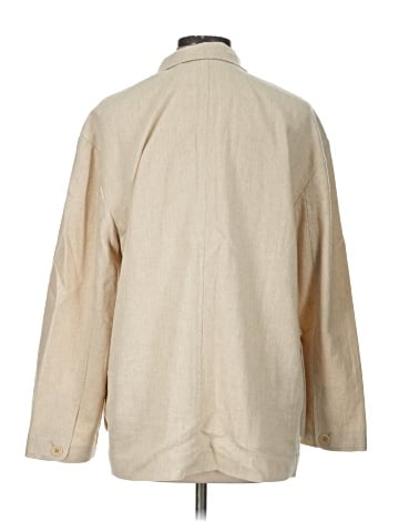 Madewell The Cargo Double-Breasted Blazer in Linen-Cotton (view 2)