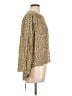Faherty 100% Viscose Floral Gold Long Sleeve Blouse Size L - photo 4
