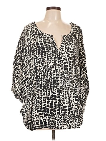 Rachel Zoe 3/4 Sleeve Silk Top (view 1)
