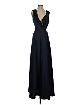 bhldn black dress BHLDN Blake Square-Neck Stretch Velvet Maxi Dress