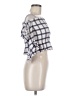 Blue Life 100% Rayon Blue Short Sleeve Blouse Size M - photo 4