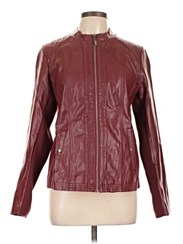 New Directions Faux Leather Jacket (view 1)