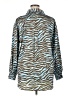 The Drop Animal Print Blue Long Sleeve Blouse Size XL - photo 2