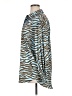 The Drop Animal Print Blue Long Sleeve Blouse Size XL - photo 5