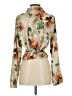 Lilac Floral Ivory Green Long Sleeve Blouse Size S - photo 2