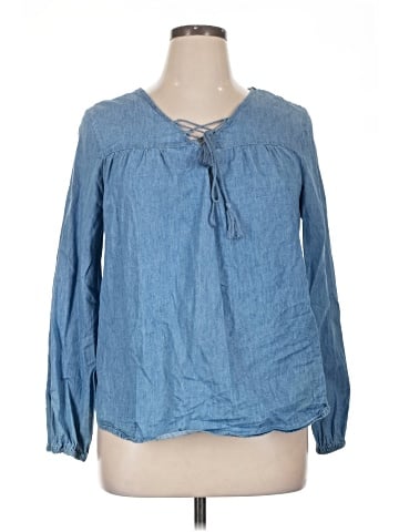 Faded Glory Long Sleeve Blouse (view 1)