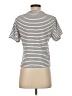 Essentials Stripes Ivory Short Sleeve Turtleneck Size S - photo 2