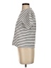 Essentials Stripes Ivory Short Sleeve Turtleneck Size S - photo 5