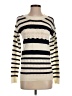 Skies Are Blue 100% Acrylic Stripes Ivory Pullover Sweater Size S - photo 1