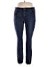 Liz Claiborne Solid Blue Jeans Size 14 - photo 1