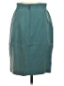 Tadashi 100% Rayon Solid Teal Formal Skirt Size 6 - photo 2