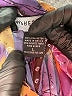 Impressions 100% Polyester Paisley Purple Long Sleeve Blouse Size L - photo 8