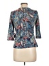 Salon Studio by Haband Blue 3/4 Sleeve Blouse Size S - photo 2