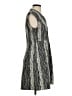 Halston Heritage 100% Polyester Black Gray Casual Dress Size 4 - photo 4