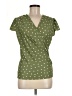 Loveappella Polka Dots Green Short Sleeve Blouse Size M - photo 1