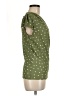 Loveappella Polka Dots Green Short Sleeve Blouse Size M - photo 4
