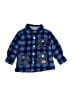 7 For All Mankind 100% Polyester Checkered-gingham Blue Jacket 9-12 MO / 12 MO - photo 1
