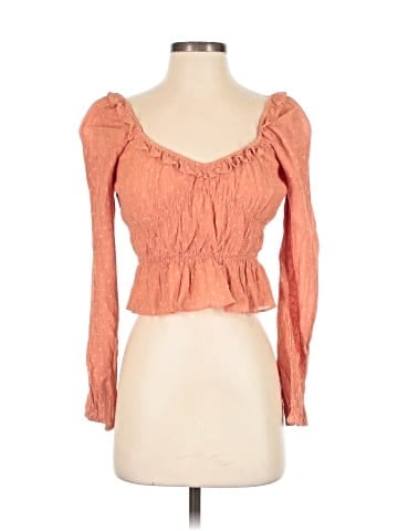 Papaya Long Sleeve Blouse (view 1)