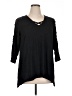 Style&Co Black 3/4 Sleeve Top Size 1X - photo 1