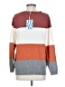 Market and Spruce Color Block Orange Pullover Sweater Size S - photo 2