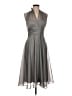 Connected Apparel Gray Cocktail Dress Size 6 - photo 1