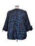 Catherines 100% Polyester Blue 3/4 Sleeve Blouse Size 3X - photo 2