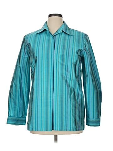 Carlisle Long Sleeve Silk Top (view 1)