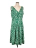 Unbranded Print Green Casual Dress Size L (tall) - photo 1