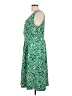 Unbranded Print Green Casual Dress Size L (tall) - photo 5
