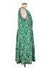 Unbranded Print Green Casual Dress Size L (tall) - photo 4