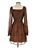 Newbury Kustom 100% Polyester Animal Print Brown Cocktail Dress Size S - photo 2