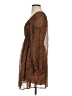 Newbury Kustom 100% Polyester Animal Print Brown Cocktail Dress Size S - photo 5