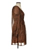 Newbury Kustom 100% Polyester Animal Print Brown Cocktail Dress Size S - photo 4