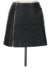 Bebe Argyle Black Faux Leather Skirt Size L (estimated) - photo 1