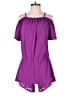 Fabletics 100% Polyester Solid Purple Romper Size S - photo 1