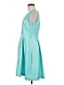 JM Studio 100% Polyester Solid Teal Casual Dress Size 8 - photo 5
