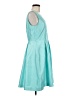 JM Studio 100% Polyester Solid Teal Casual Dress Size 8 - photo 4