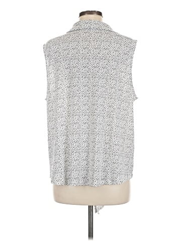 Adrianna Papell Sleeveless Button-Down Shirt (view 2)