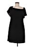 Charles Henry Solid Black Cocktail Dress Size M - photo 1