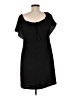 Charles Henry Solid Black Cocktail Dress Size M - photo 2