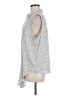 Adrianna Papell Polka Dots Silver Sleeveless Button-Down Shirt Size M (estimated) - photo 5