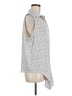 Adrianna Papell Polka Dots Silver Sleeveless Button-Down Shirt Size M (estimated) - photo 4