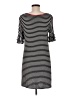 Espresso Stripes Black Casual Dress Size M - photo 2