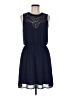 Maison Jules 100% Polyester Hearts Blue Casual Dress Size M - photo 1
