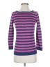 Talbots 100% Linen Stripes Purple Pullover Sweater Size XS - photo 1