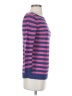 Talbots 100% Linen Stripes Purple Pullover Sweater Size XS - photo 4