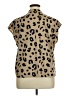 Shein Curve Animal Print Tan Sleeveless Blouse Size 14 Plus (1) - photo 2