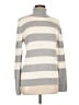 Talbots Stripes Gray Turtleneck Sweater Size L - photo 1