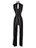 Almost Famous Stripes Black Jumpsuit Size S - photo 2